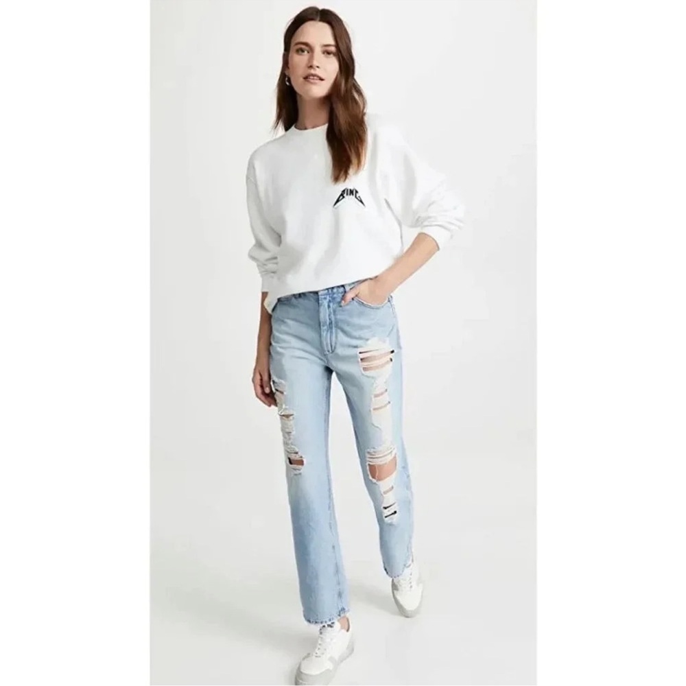 SPRWMN boyfriend distressed jeans 25 RIP REPAIR CHECK PHOTOS